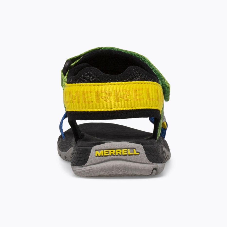 Merrell Veliki Otroški Sandali Kahuna Web črno-multi