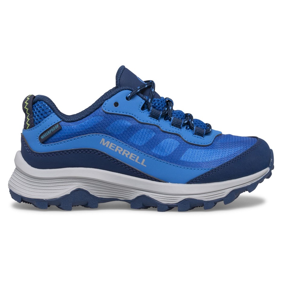 Merrell Big Kid's Moab Speed Low Waterproof Blue