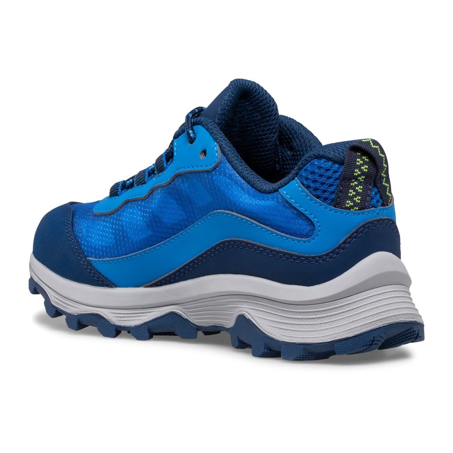 Merrell Big Kid's Moab Speed Low Waterproof Blue
