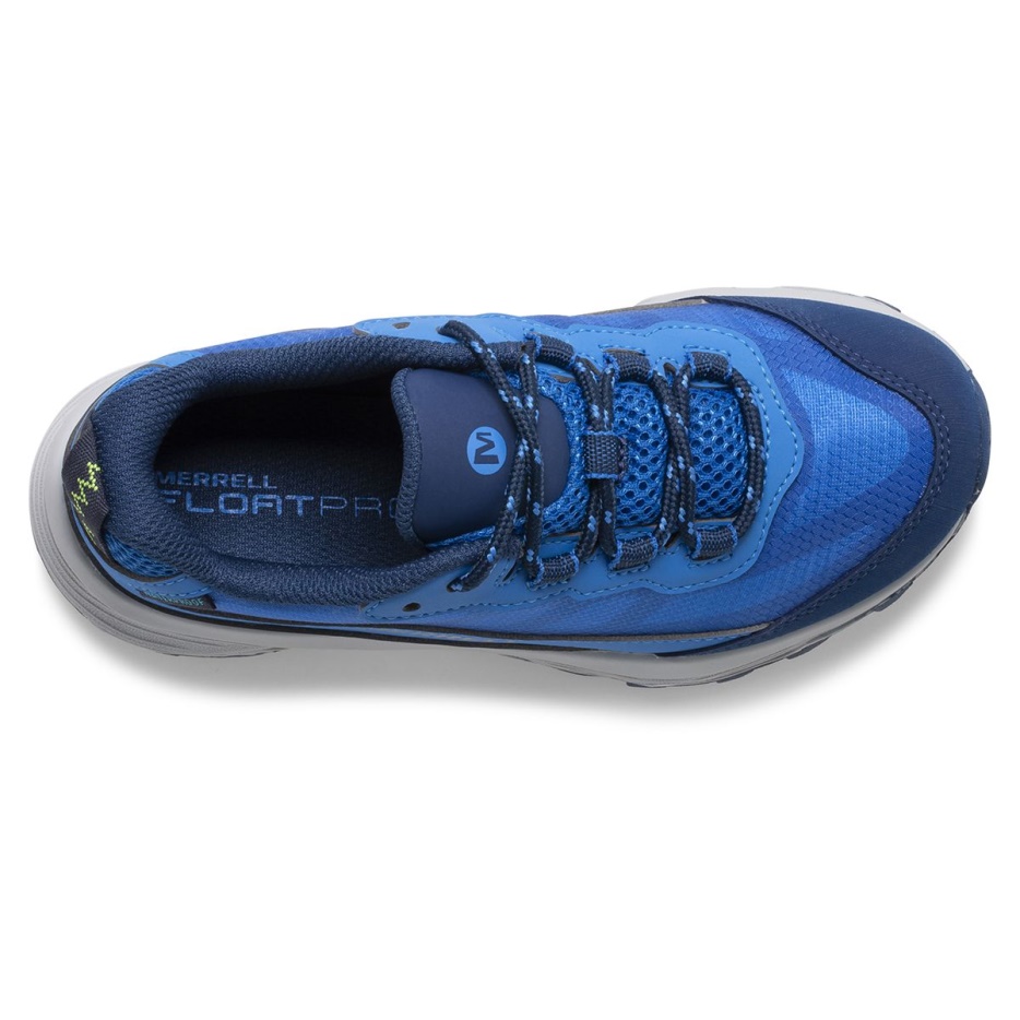 Merrell Big Kid's Moab Speed Low Waterproof Blue