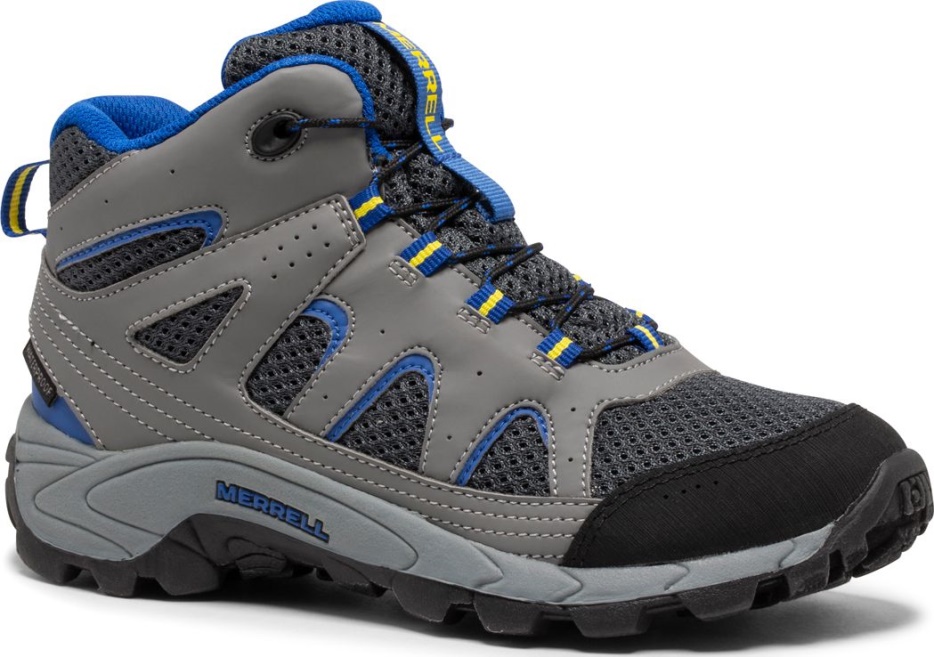 Merrell Veliki Otroški Oakcreek Mid Lace Vodoodporen škorenj Oglje