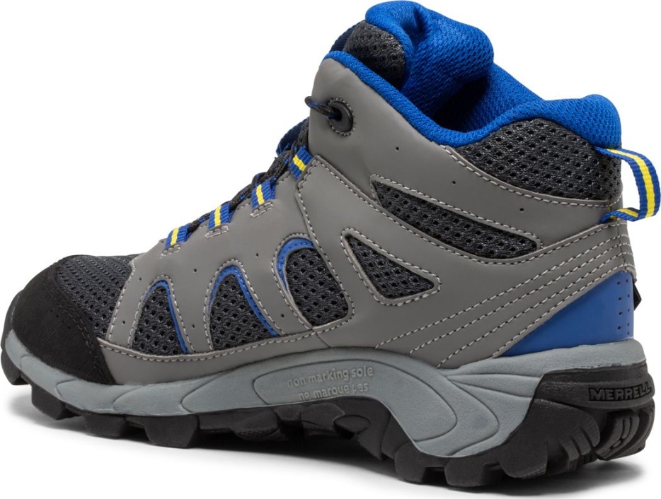 Merrell Veliki Otroški Oakcreek Mid Lace Vodoodporen škorenj Oglje