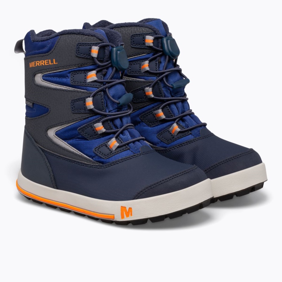 Merrell Mali Otroški škorenj Snow Bank 3.0 Navy-cobalt-orange