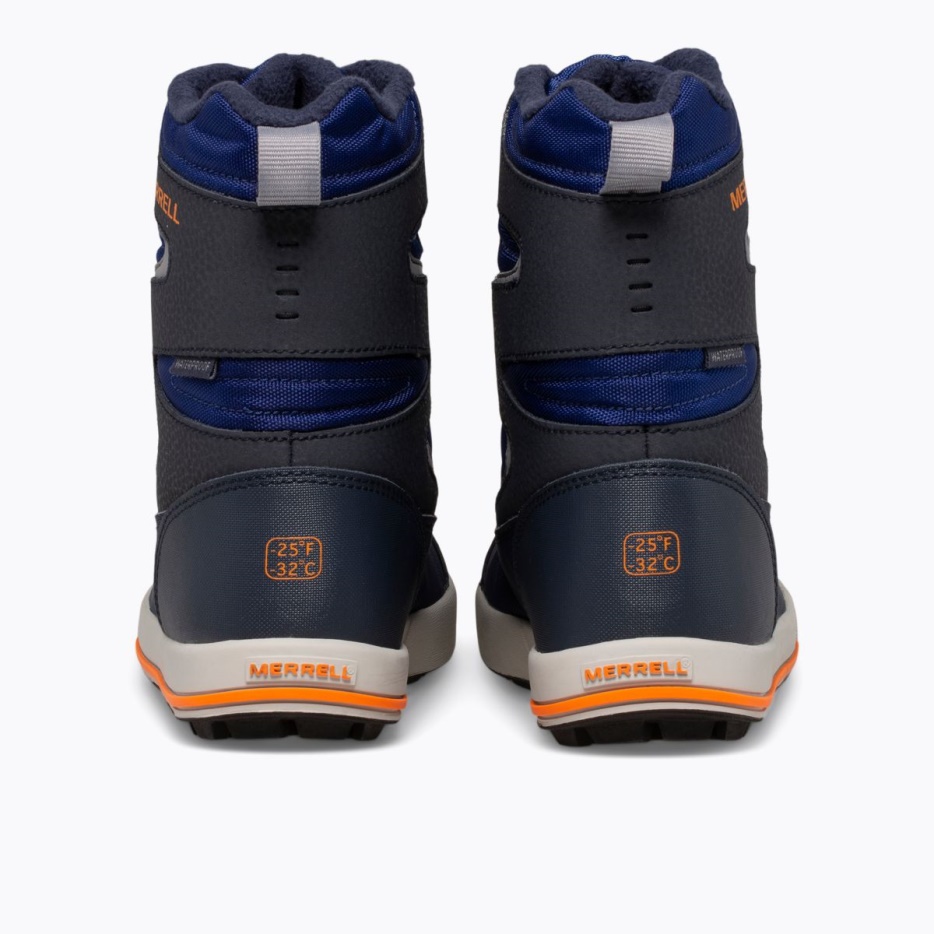 Merrell Mali Otroški škorenj Snow Bank 3.0 Navy-cobalt-orange