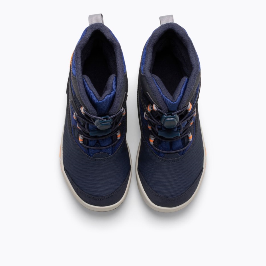 Merrell Mali Otroški škorenj Snow Bank 3.0 Navy-cobalt-orange