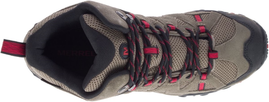 Merrell Moški Deverta 2 Mid Waterproof Boulder-fiery Red