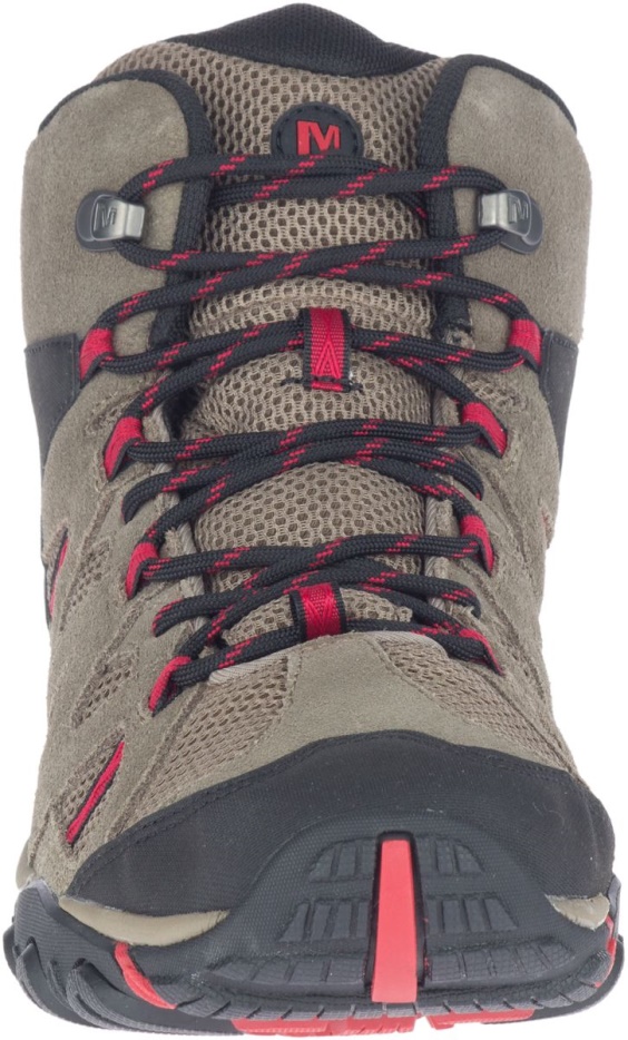 Merrell Moški Deverta 2 Mid Waterproof Boulder-fiery Red