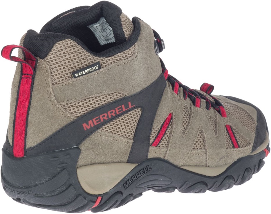 Merrell Moški Deverta 2 Mid Waterproof Boulder-fiery Red