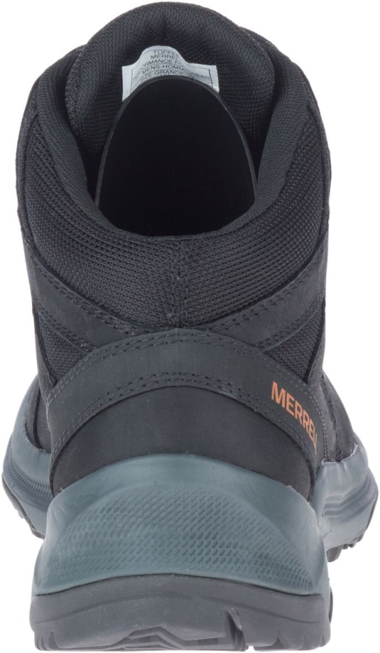 Merrell Moške Erie Mid Usnjene Nepremočljive črne