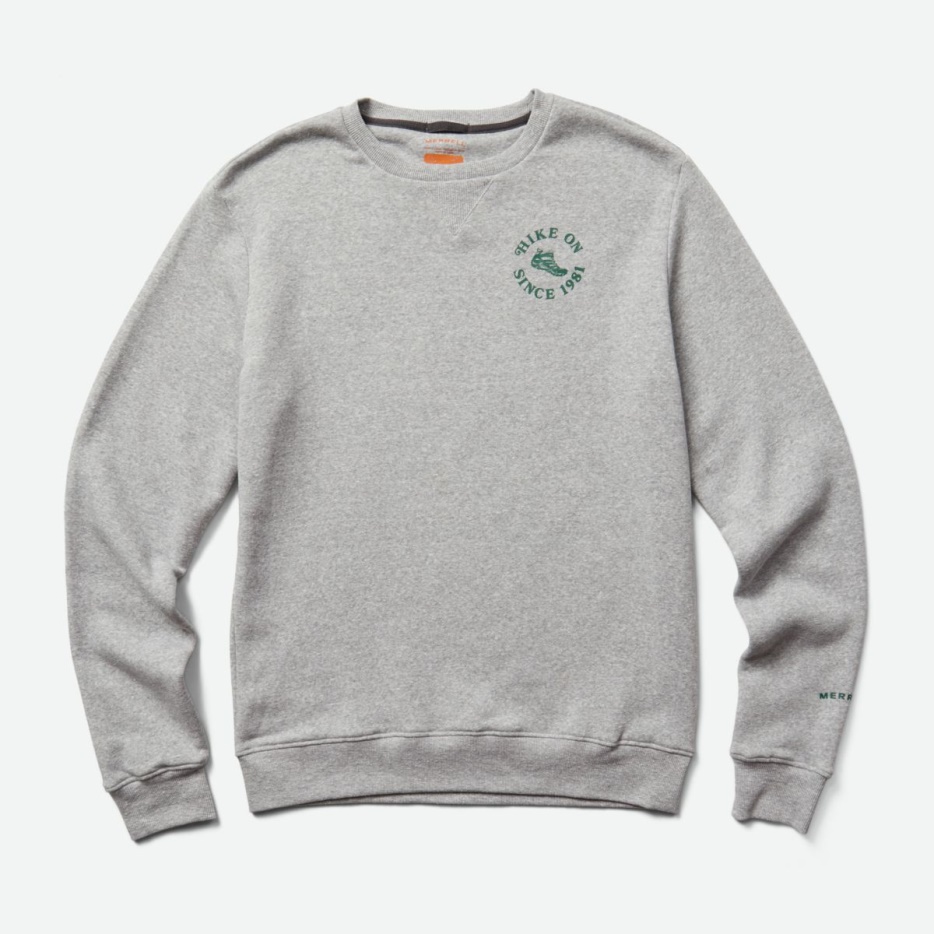 Merrell Moške Hike Na Okroglem Izrezu Iz Flisa Siva Resa