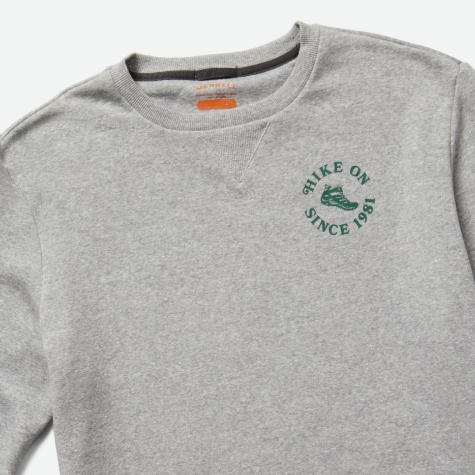 Merrell Moške Hike Na Okroglem Izrezu Iz Flisa Siva Resa