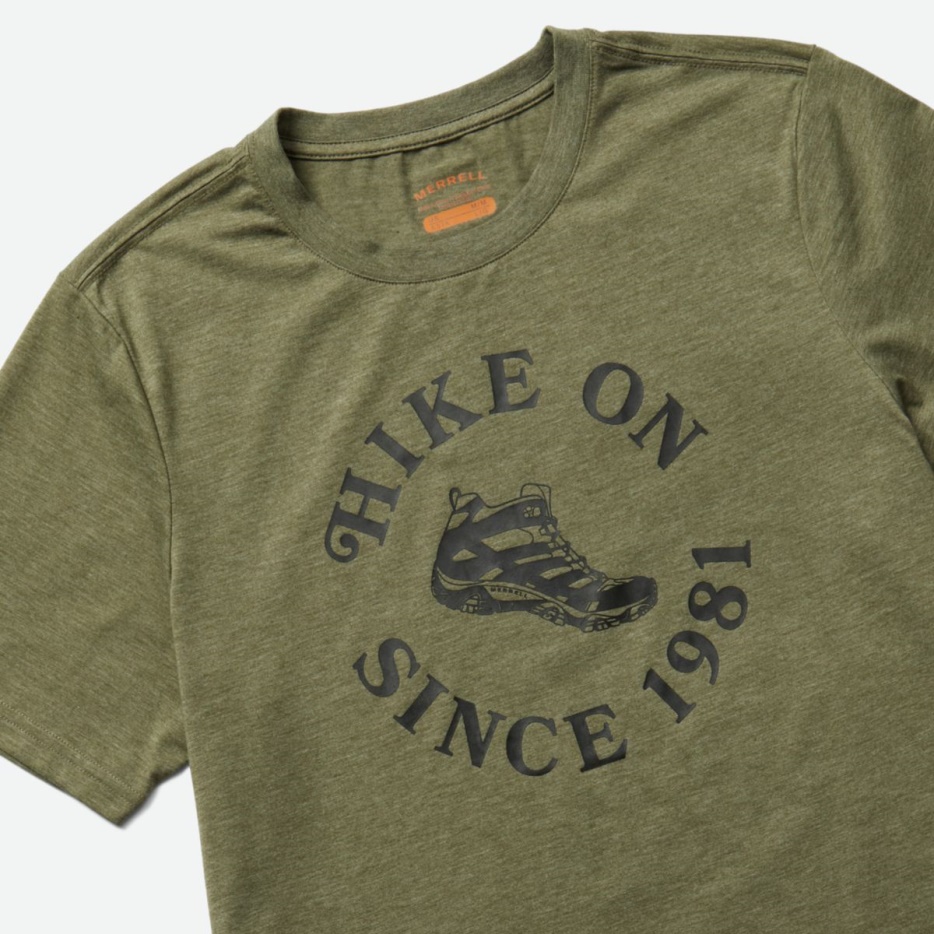 Merrell Moški Hike On Tee Dusty Olive Heather