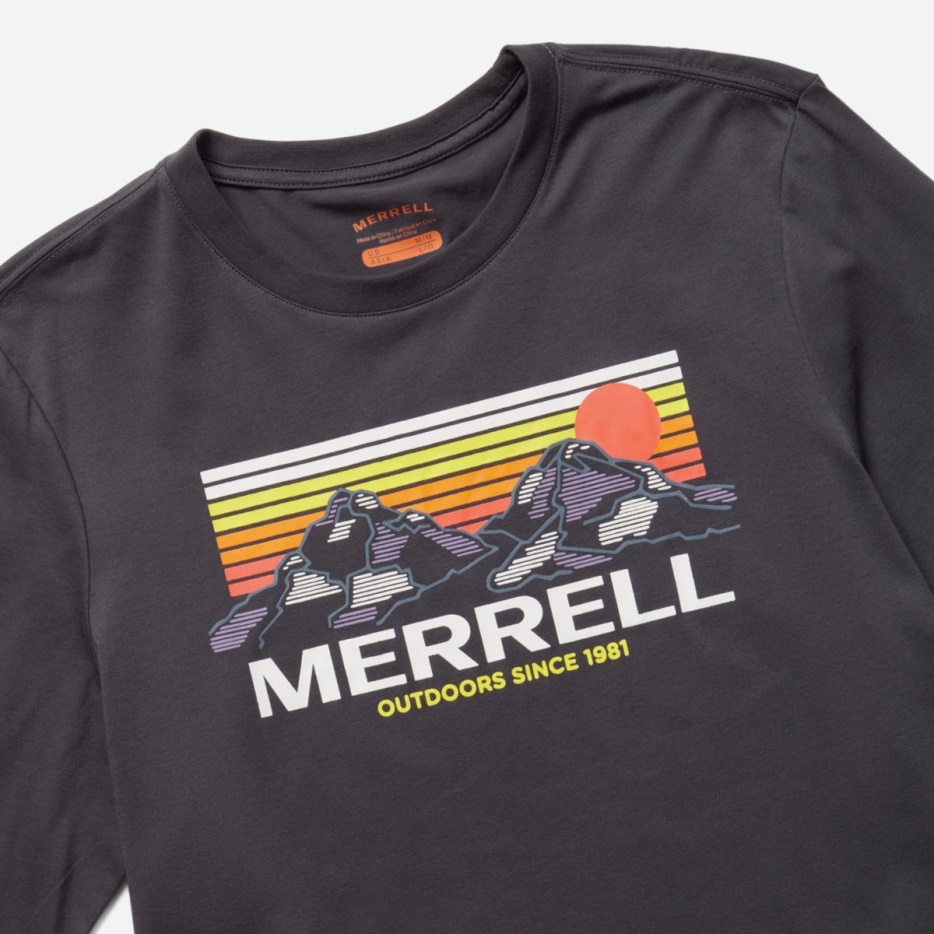 Merrell Moška Majica Z Dolgimi Rokavi Merrell Mountains India Ink