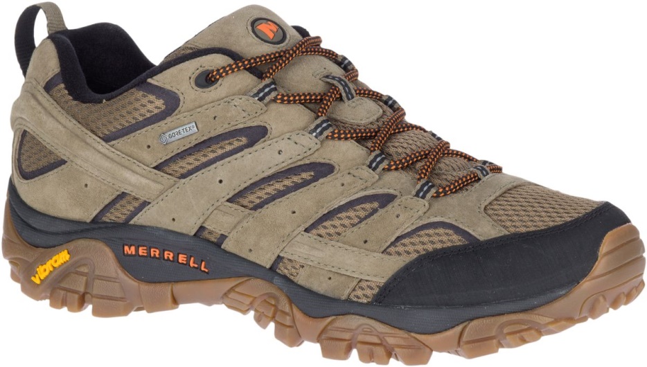 Merrell Moški Moab 2 Usnje Gore-tex Olivno