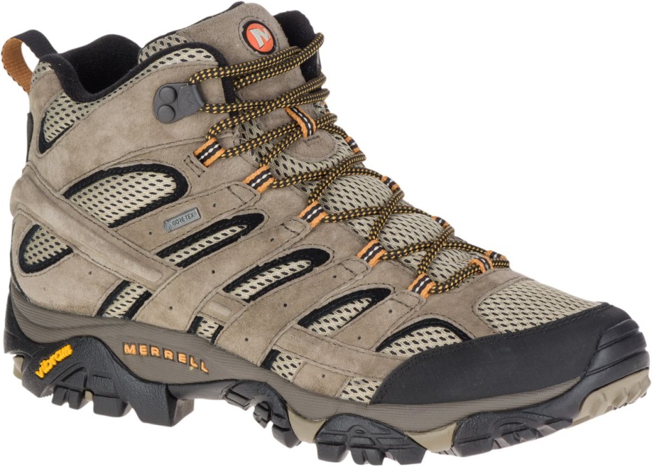Merrell Moške Moab 2 Usnje Srednje Gore-tex Orehi