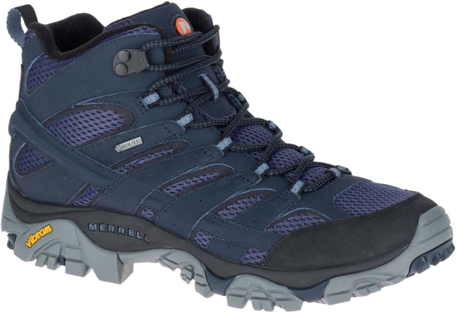 Merrell Moške Moab 2 Mid Gore-tex Mornarsko Modra
