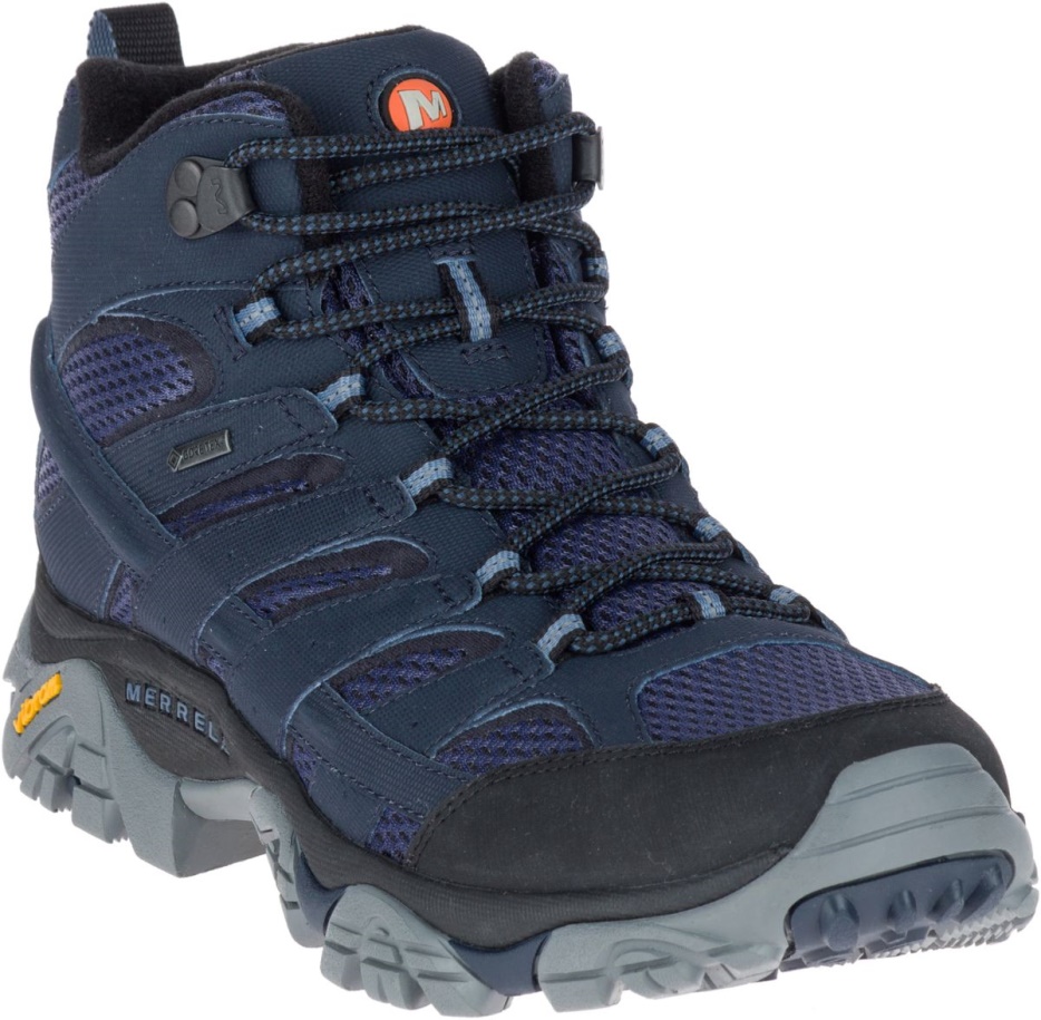 Merrell Moške Moab 2 Mid Gore-tex Mornarsko Modra