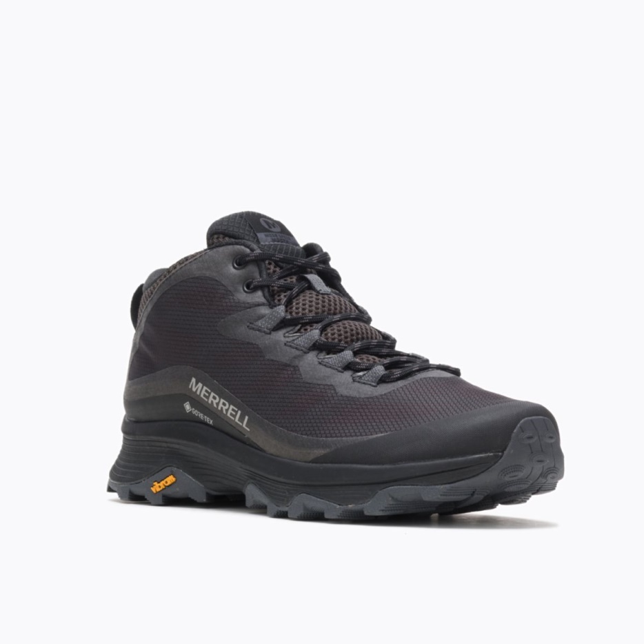 Merrell Moške Moab Speed Mid Gore-tex Black-asphalt