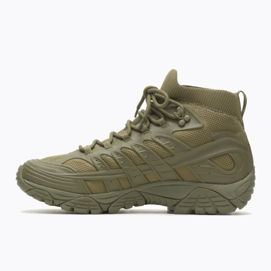Merrell Moški Moab Velocity Tactical Mid Nepremočljiva Olivna