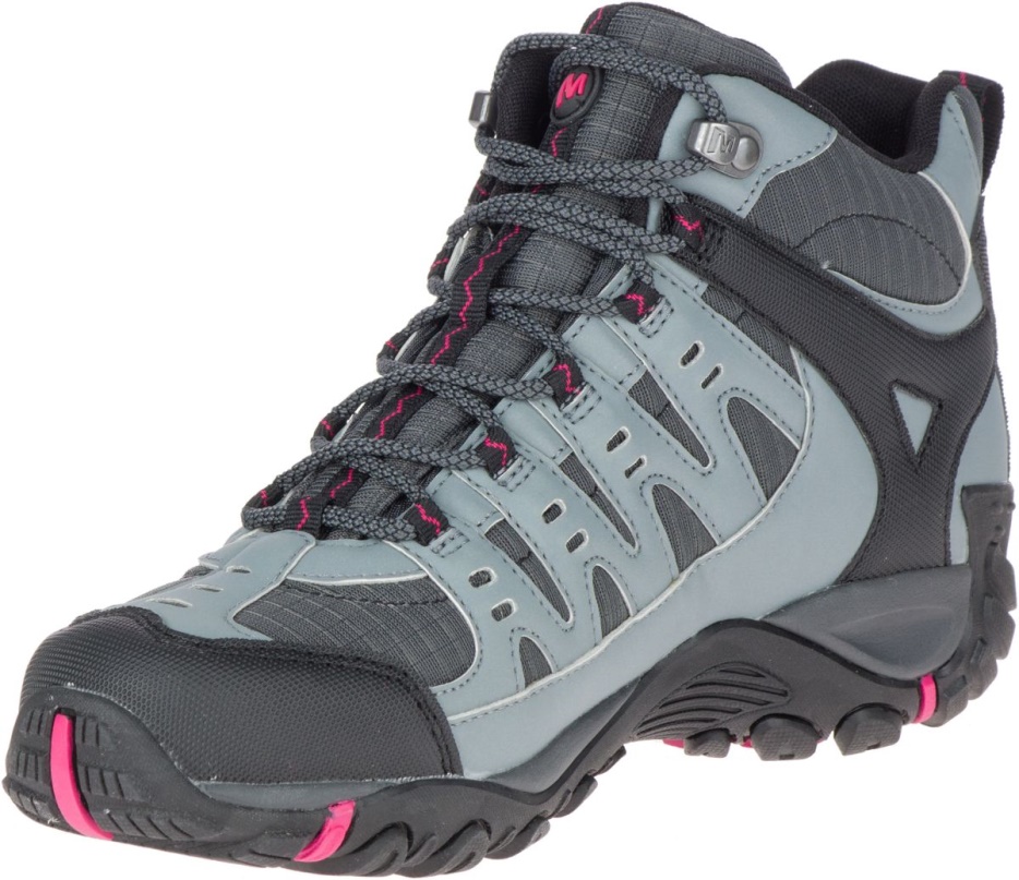 Merrell ženski Accentor Sport Mid Gore-tex Granit-rose Rdeča