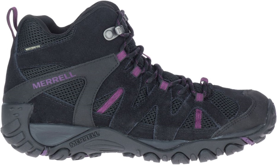 Merrell ženske Deverta 2 Mid Waterproof Black-blackberry
