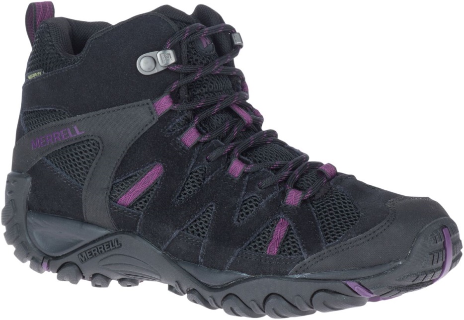 Merrell ženske Deverta 2 Mid Waterproof Black-blackberry