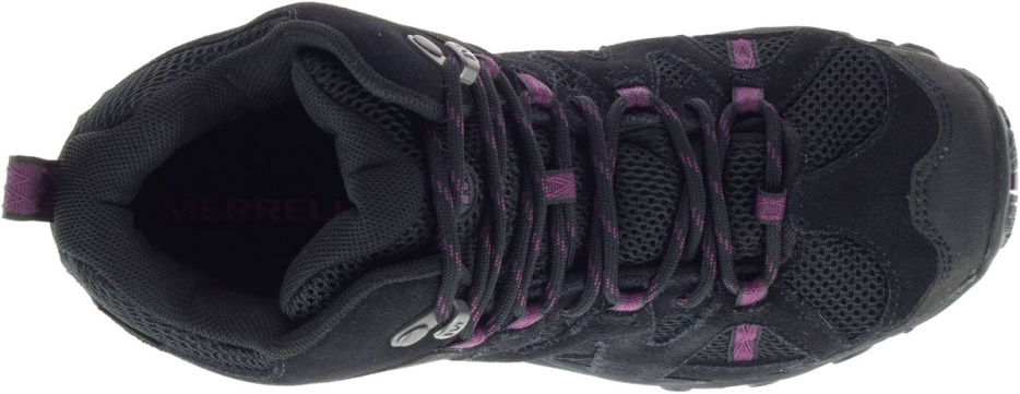 Merrell ženske Deverta 2 Mid Waterproof Black-blackberry