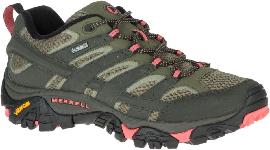 Merrell ženske Moab 2 Gore-tex Beluga-olivna