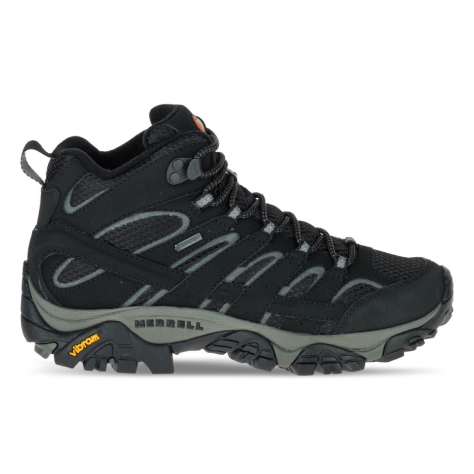 Merrell ženske Moab 2 Mid Gore-tex črna