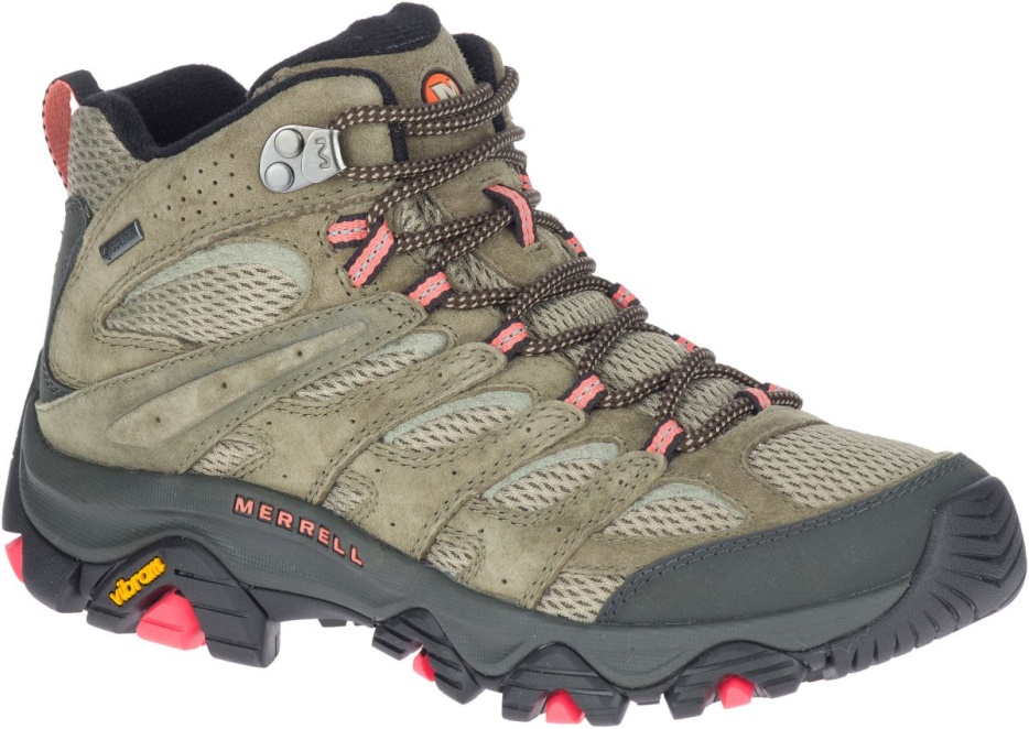 Merrell ženske Moab 3 Mid Gore-tex Olivna