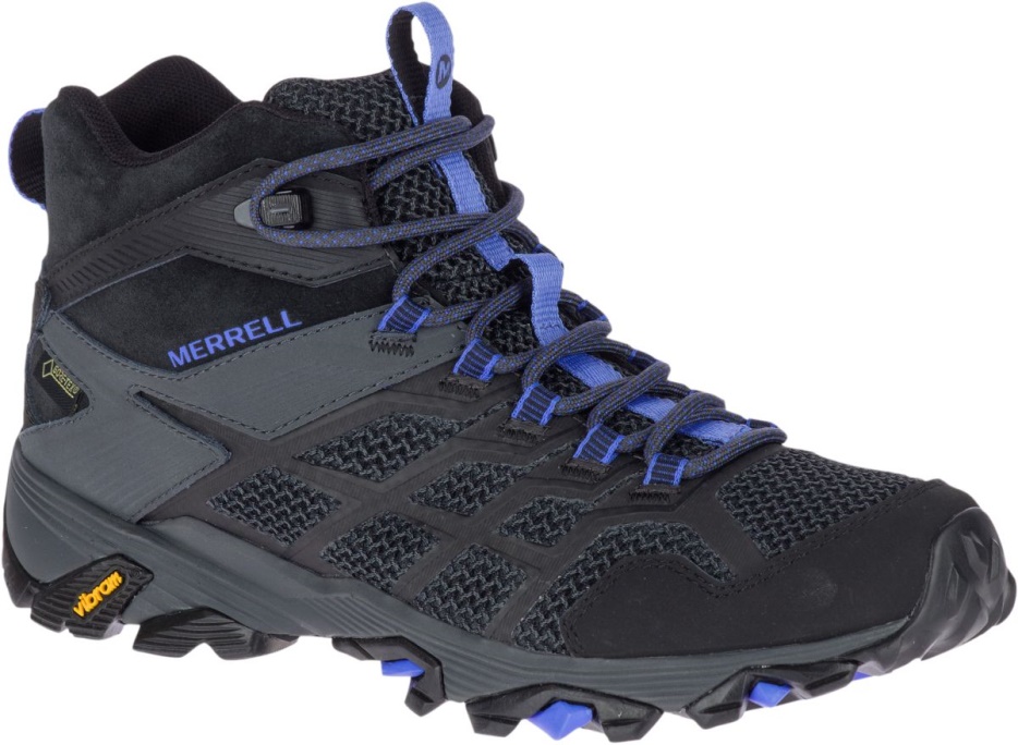 Merrell ženske Moab Fst 2 Mid Gore-tex Black-granite