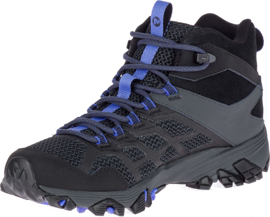 Merrell ženske Moab Fst 2 Mid Gore-tex Black-granite