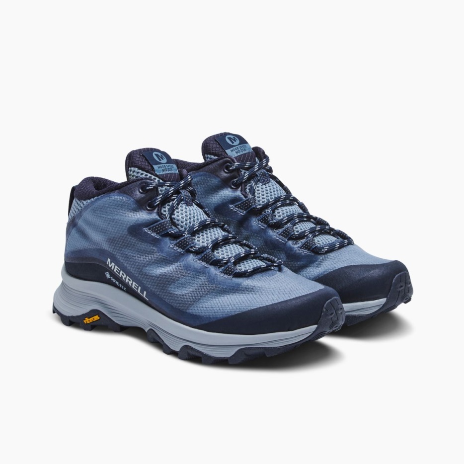 Merrell ženske Moab Speed Mid Gore-tex Mornarsko Modra
