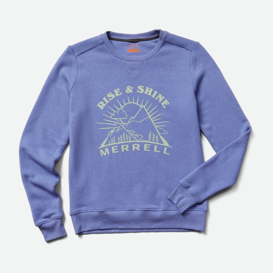 Merrell ženske Team Outdoor Flis Z Okroglim Izrezom Baja Blue Heather