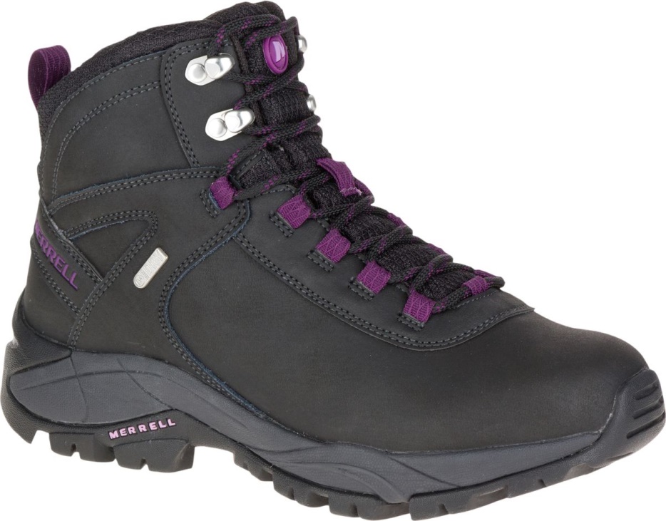 Merrell ženske Vego Mid Usnjene Nepremočljive Black-gloxinia