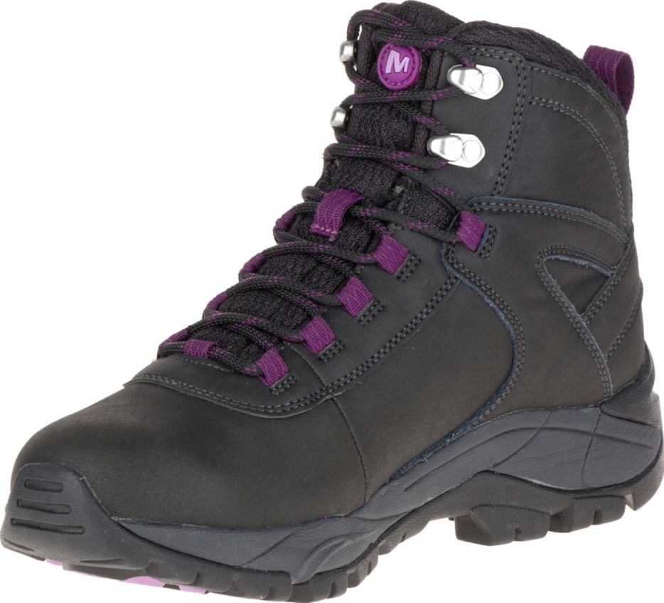 Merrell ženske Vego Mid Usnjene Nepremočljive Black-gloxinia